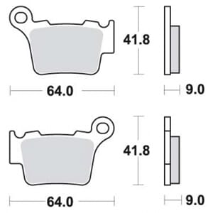 SBS791 BREMSEKLOSSER CARBON SILVER