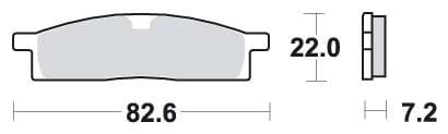 SBS589 BREMSEKLOSSER CARBON SILVER