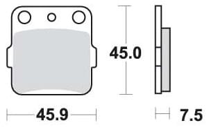 SBS592 BREMSEKLOSSER CARBON SILVER