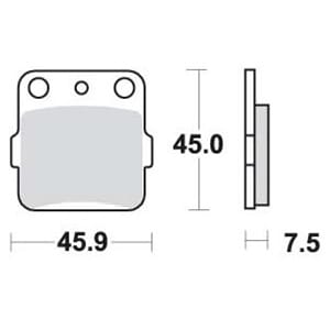 SBS592 BREMSEKLOSSER CARBON SILVER