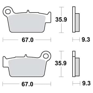 SBS BREMSEKLOSSER CARBON SILVER
