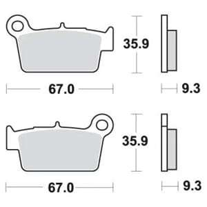 SBS  BREMSEKLOSSER BAK