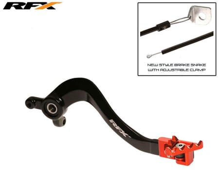 RFX Pro FT Rear Brake Lever (Black/Orange) KTM