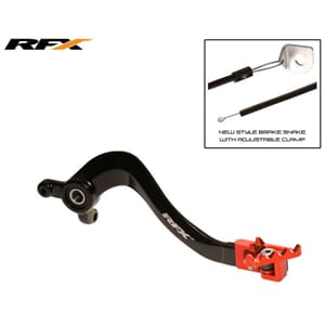 RFX Pro FT Rear Brake Lever (Black/Orange) KTM