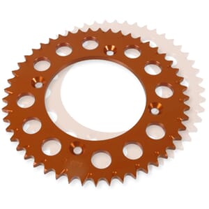 Esjot Rear Alu. Sprocket Anodized Orange, 49T