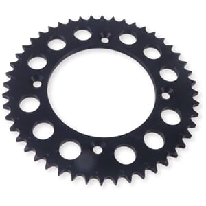 Esjot Rear Alu. Sprocket Anodized Black, 49T