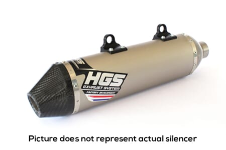HGS silencer T1, YZ250F 14-18 AL/CA