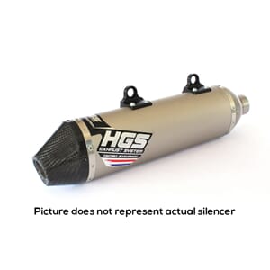 HGS silencer T1, KX250F 17-19 AL/CA