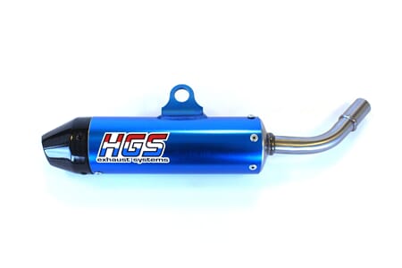 HGS Silencer KTM 65SX 16-23 BLUE, CARBON ENDCAP