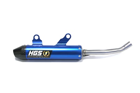 HGS Silencer KTM 125SX/150SX 19-22, TC125 19-22 BLUE, CARBO