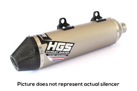 HGS silencer T1, 250SX-F 16-18, FC250 16-18, AL/CA ORANGE