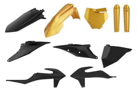 Polisport Plastic Kit - Gold Metal Flow