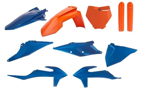 Polisport Plastic Kit - Blue Metal Flow