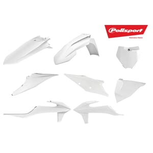 Polisport Plastic Kit KTM White