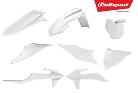 Polisport Plastic Kit KTM White