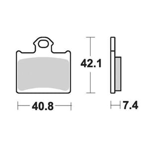 SBS872 BREMSEKLOSSER CARBON SILVER
