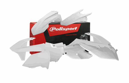 Polisport Plastic Kit White 16-17 (incl airbox)