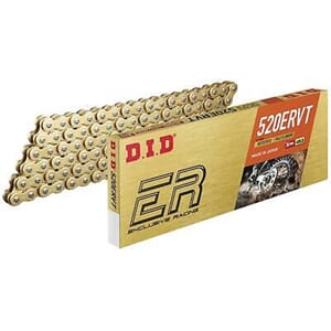 D.I.D 520-ERVT X-Ring Gold Chain 120 Led
