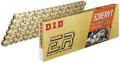 D.I.D 520-ERVT X-Ring Gold Chain 120 Led