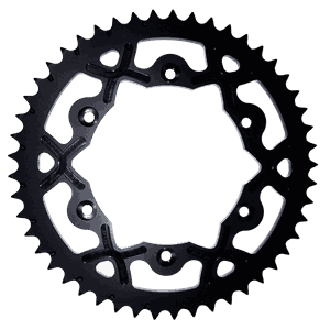 Esjot Rear Alu X-Wing Sprocket Black, 51T