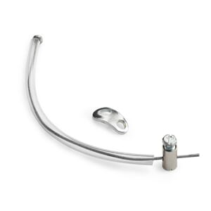 Rear brake pedal safety wire