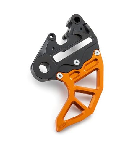 CNC BRAKE CALIPER SUPPORT WITH BRAKE DISC GUARD