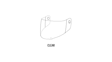 C3 PRO HELM. VISOR CLEAR 55-59