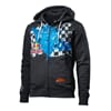 OVERSPRAY HOODIE ZIP DARK BLACK