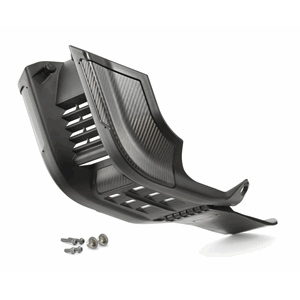 Factory skid plate with linkage protecio