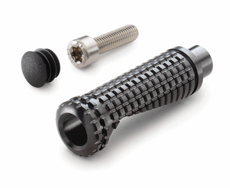 Footpeg, front left, rigid