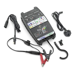 Battery charging and testing unit