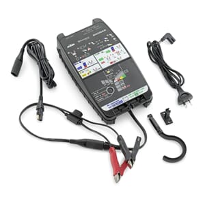 Battery charging and testing unit