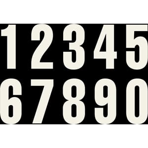 START NUMBERS WHITE