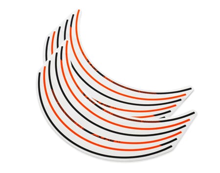 Wheel trim ring sticker kit