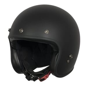 4BIKERS CRUISER HALVHJELM SORT MATT FIBER