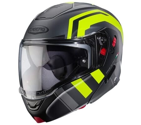 CABERG HORUS X ROAD MATT GUN METAL/BLACK/YELLOW FLUO