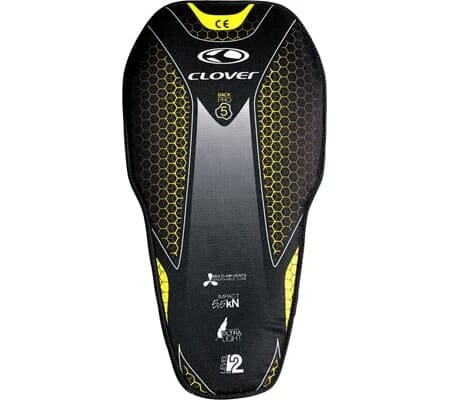 CLOVER BACK PRO 5 INS. CE L.2  SORT/GUL