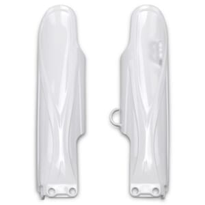 UFO Fork Slider Protectors White Yamaha YZ85