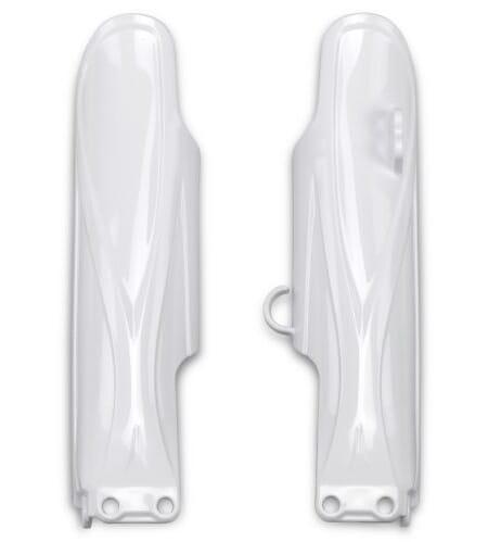 UFO Fork Slider Protectors White Yamaha YZ85