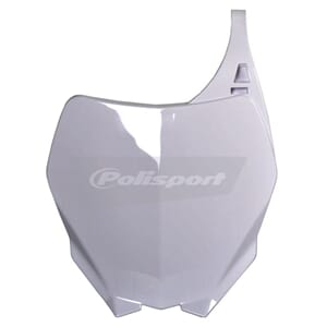 Polisport Front Number Plate White