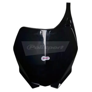 Polisport Front Number Plate Black