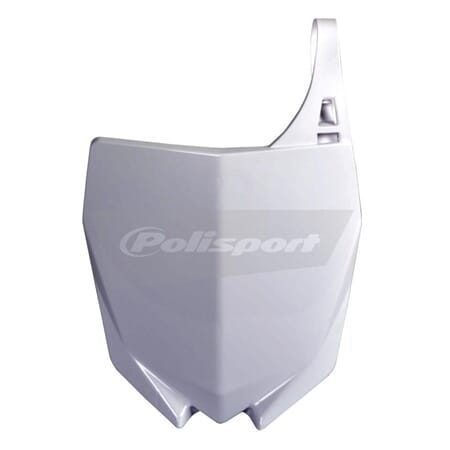 Polisport Front Number Plate White