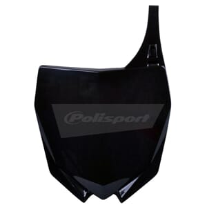 Polisport Front Number Plate Black