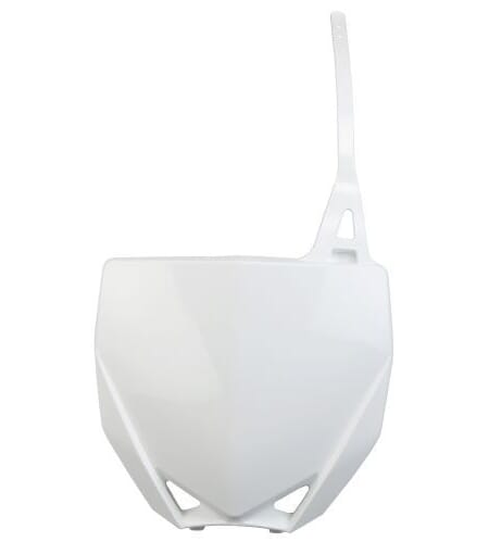 UFO Front Number Plate White Yamaha