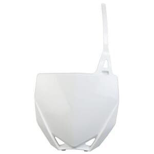 UFO Front Number Plate White Yamaha