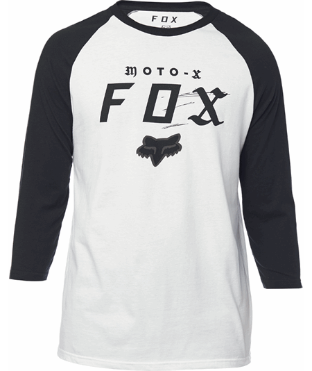 MOTO-X PREMIUM RAGLAN WHITE/BLACK