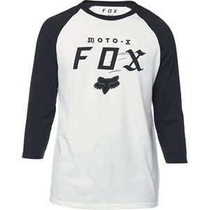 MOTO-X PREMIUM RAGLAN WHITE/BLACK